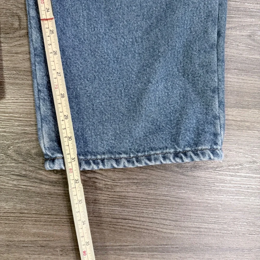 LL Bean Relaxed Fit Fleece/Blanket Lined Jeans 40x31(tag32)Blue Cotton Blend